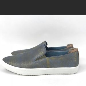 Mark Nason Metallic Aqua Tennis Shoe